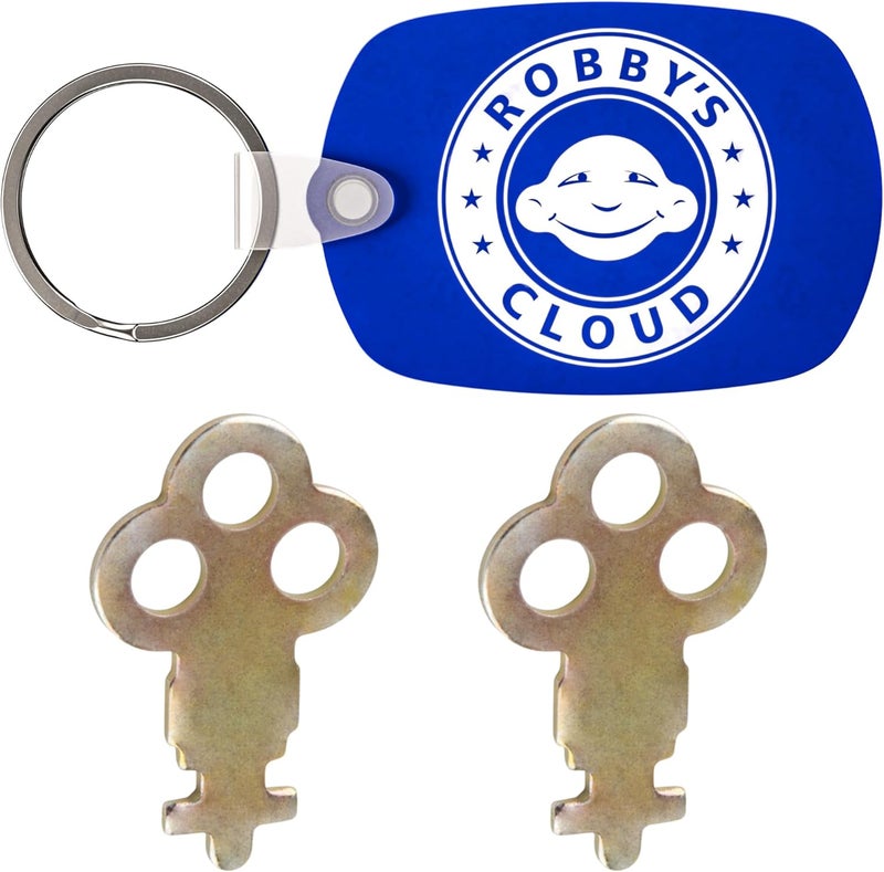 Robby's Cloud Dispenser Key Replacement Compatible with San Jamar Paper Towel Dispensers N13EZ - 1 Robby’s Cloud Keychain Included (2 Pack) - Image 1